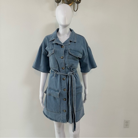Blue Denim Dress ( Size 14) - Picture 6 of 11